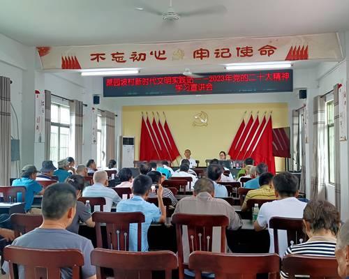 學習貫徹習近平新時代中國特色社會主義思想主題教育宣講活動走進瓊海市大路鎮蔗園坡村