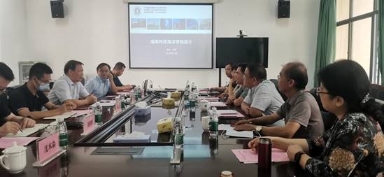 我校副校長何錦旭、宋劍杰帶隊赴海南熱帶海洋學院考察交流