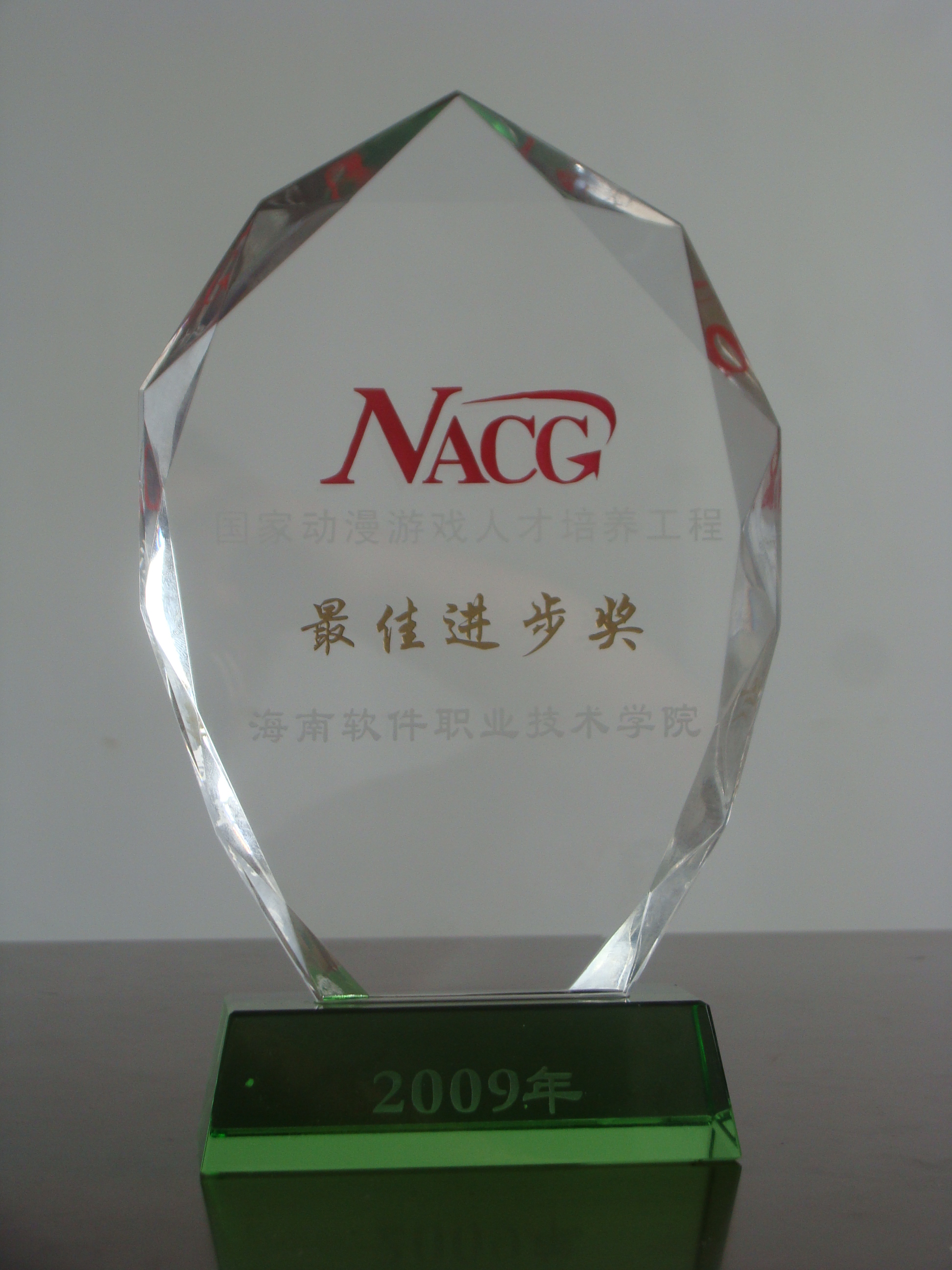 我院被評為“2009年度國家動漫游戲人才培養工程最佳進步獎”