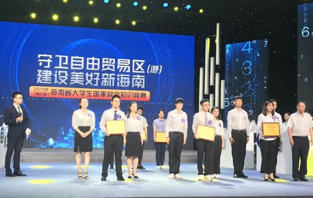 我院學生在第四屆海南省大學生國家安全知識競賽中榮獲三等獎
